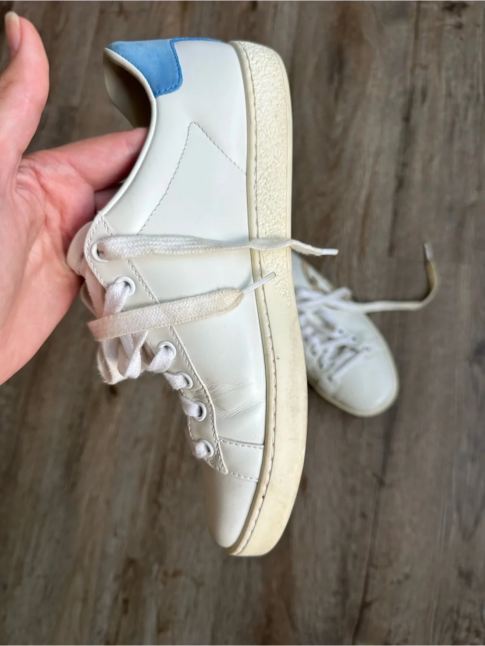 Gucci White Leather Sneakers